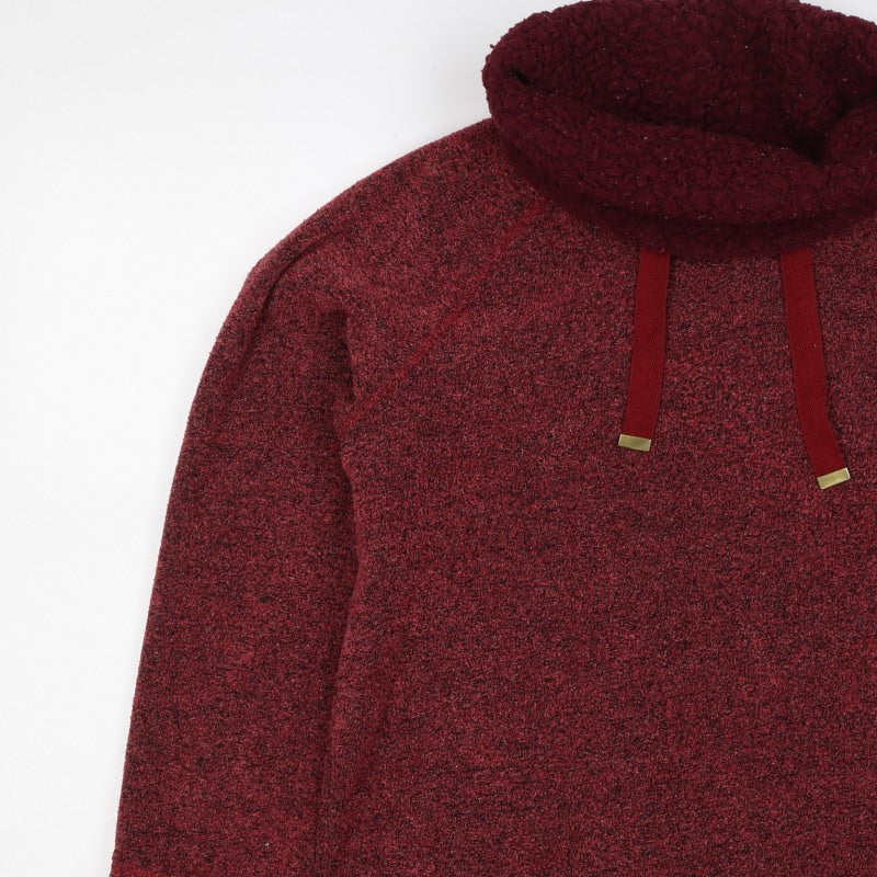 Regatta Women Red UK 14 Cowl Neck Drawstring Fleece Pullover Sweatshirt