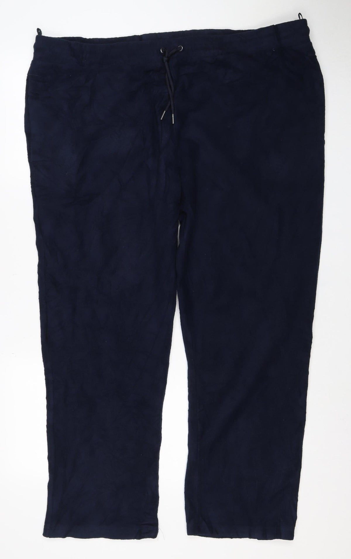 Marks and Spencer Men's Blue 2XL Short Track Pants Drawstring