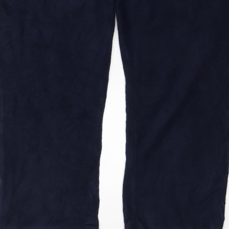 Marks and Spencer Men's Blue 2XL Short Track Pants Drawstring
