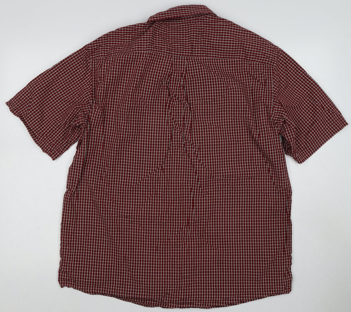 Marks & Spencer Blue Harbour Men’s Red Check Cotton Shirt L