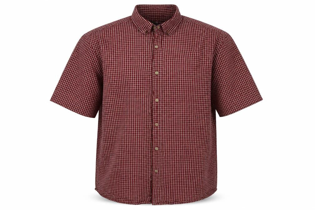 Marks & Spencer Blue Harbour Men’s Red Check Cotton Shirt L