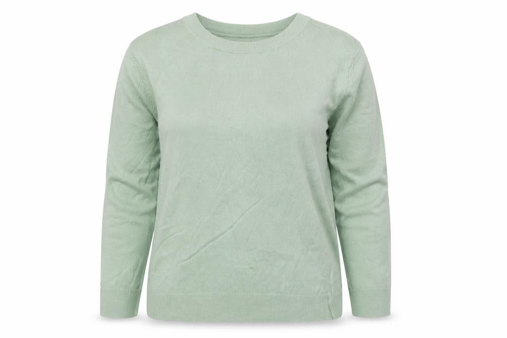 Levi's Women's Green S Long Sleeve Crew Neck Fine Knit Top