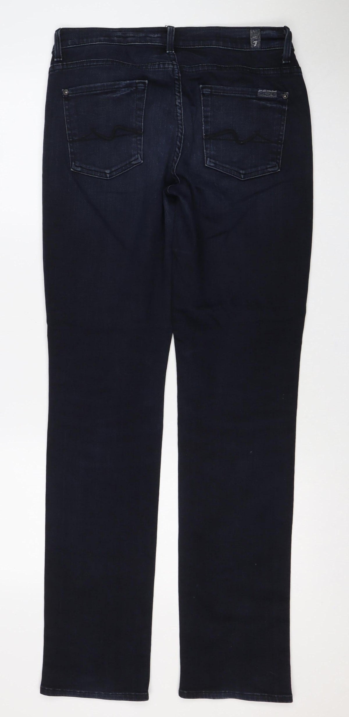 7 For All Mankind Women’s Blue Size 30 Slim Straight Stretch Jeans