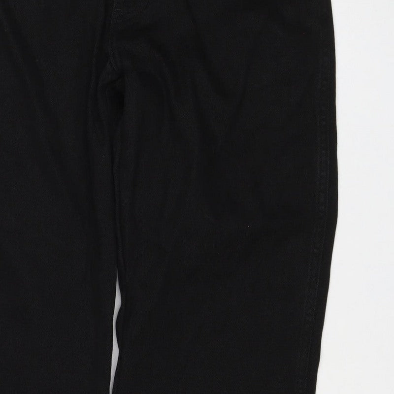 Wrangler Men’s Black W32 L30 Regular Fit Straight Stretch Jeans