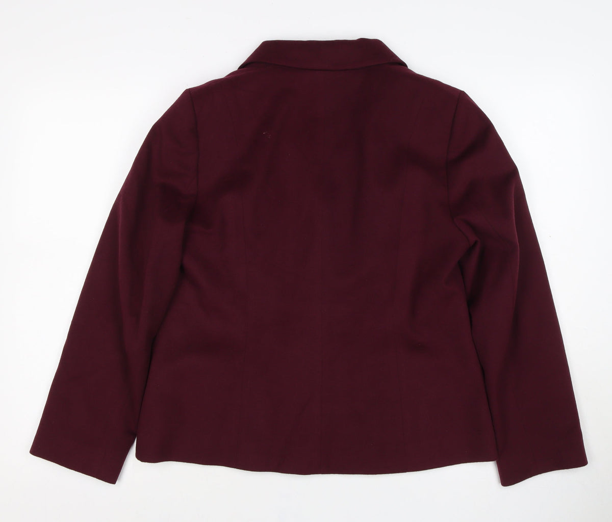 Eastex Women’s Burgundy UK 12 Tailored 3 Button Lined Blazer