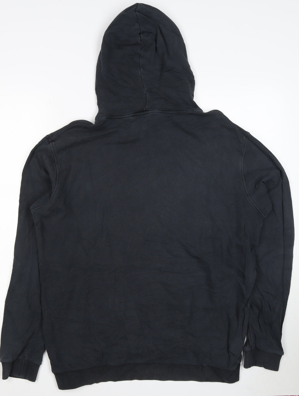 Adidas Men’s Black L Pullover Hoodie Mountain Patch Kangaroo Pocket