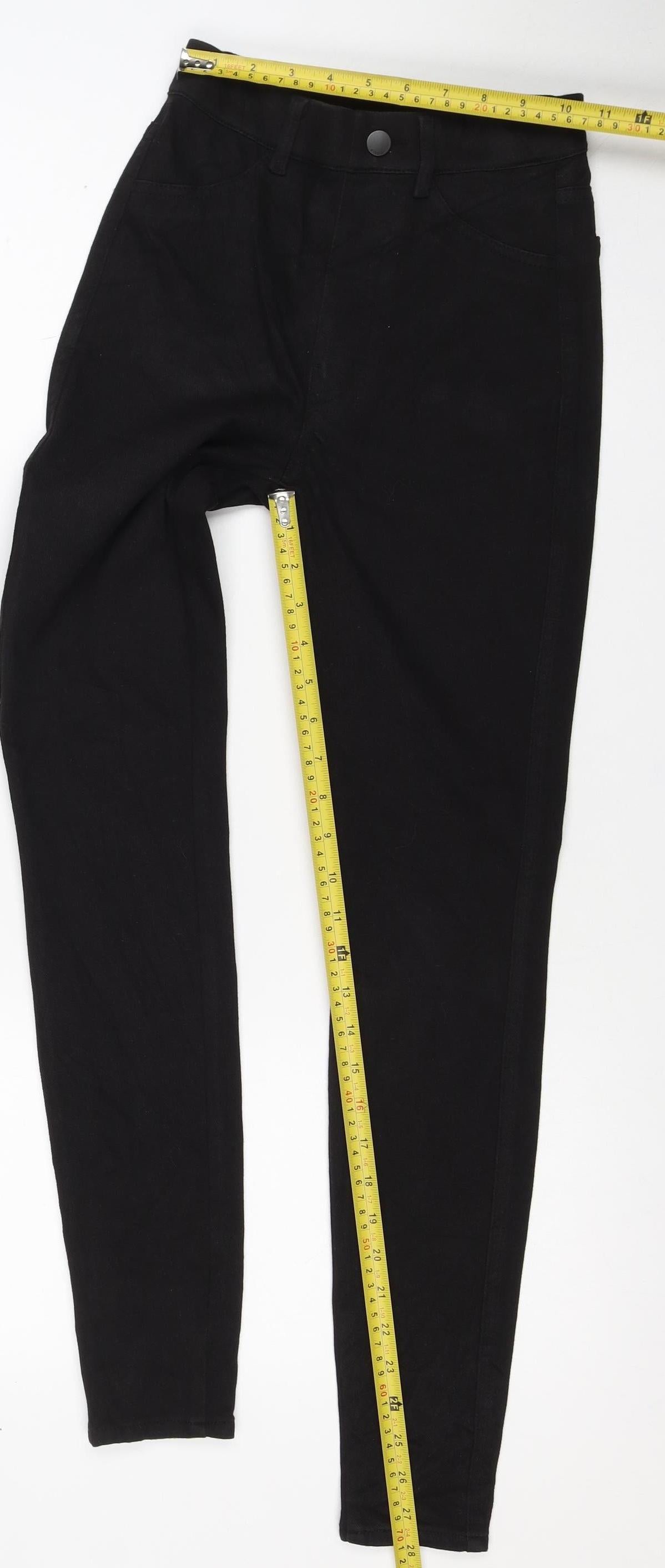 Uniqlo Women’s Black XS Heattech Skinny Stretch Thermal Jeans