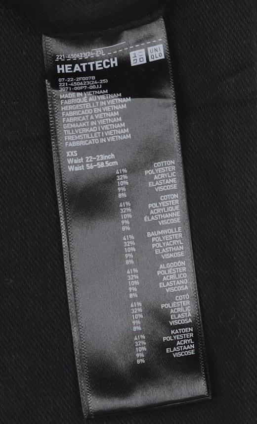 Uniqlo Women’s Black XS Heattech Skinny Stretch Thermal Jeans