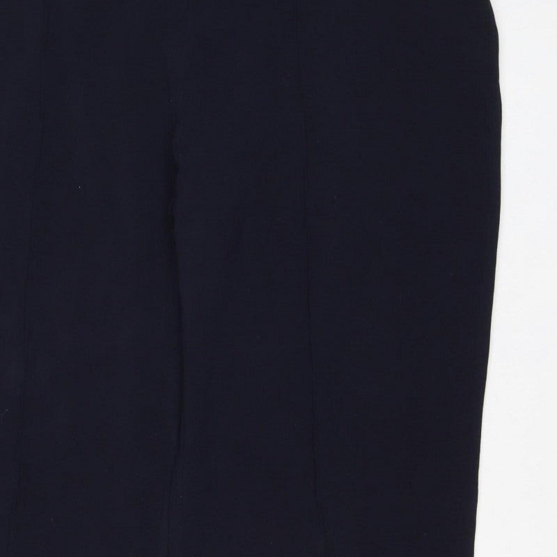 Isle Essentials Women Black Size 18 Wide-Leg Pull-On Trousers