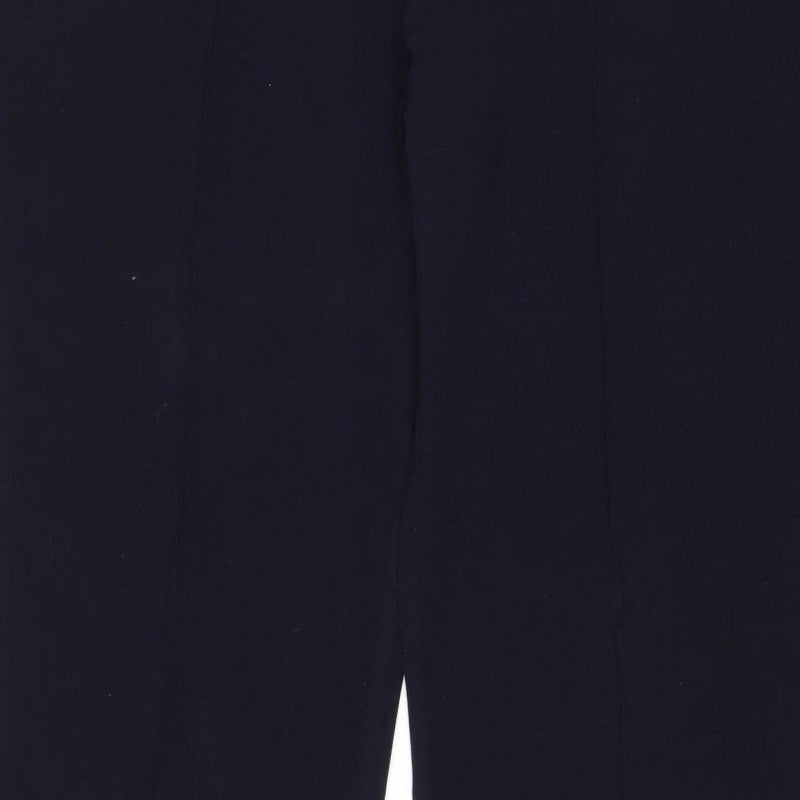 Isle Essentials Women Black Size 18 Wide-Leg Pull-On Trousers