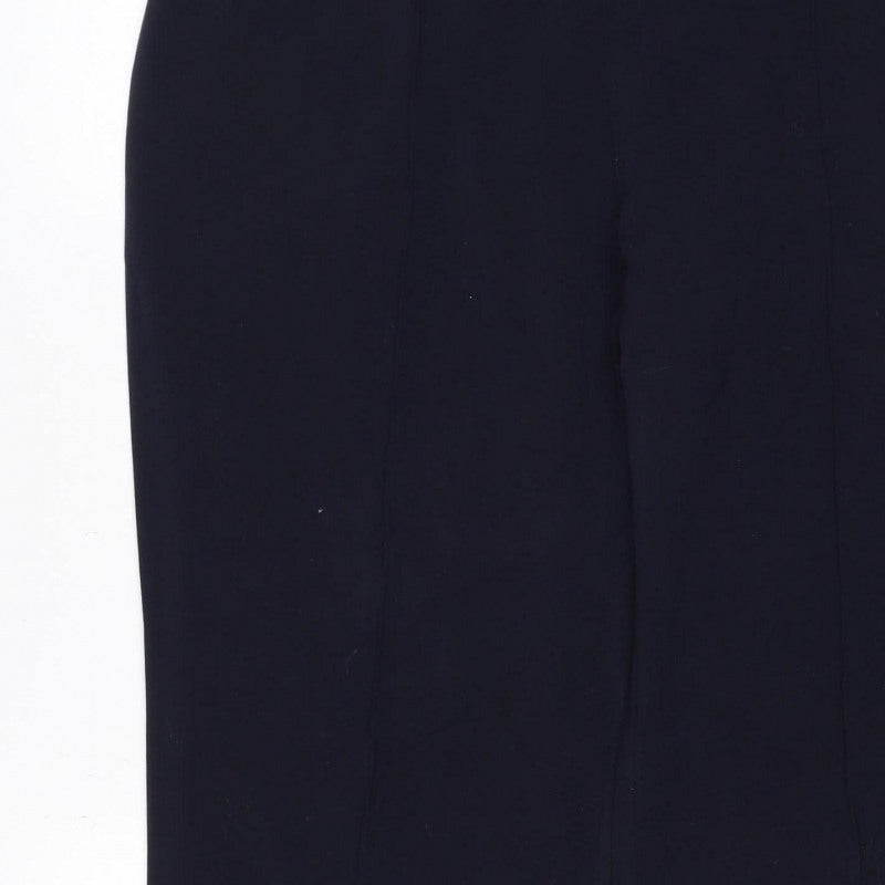 Isle Essentials Women Black Size 18 Wide-Leg Pull-On Trousers
