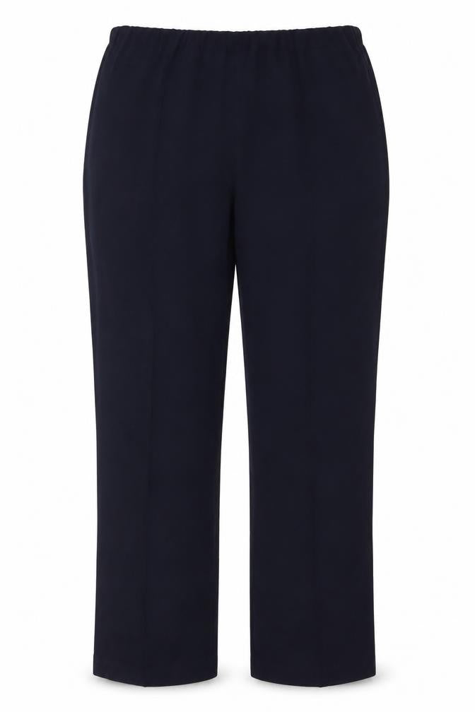 Isle Essentials Women Black Size 18 Wide-Leg Pull-On Trousers