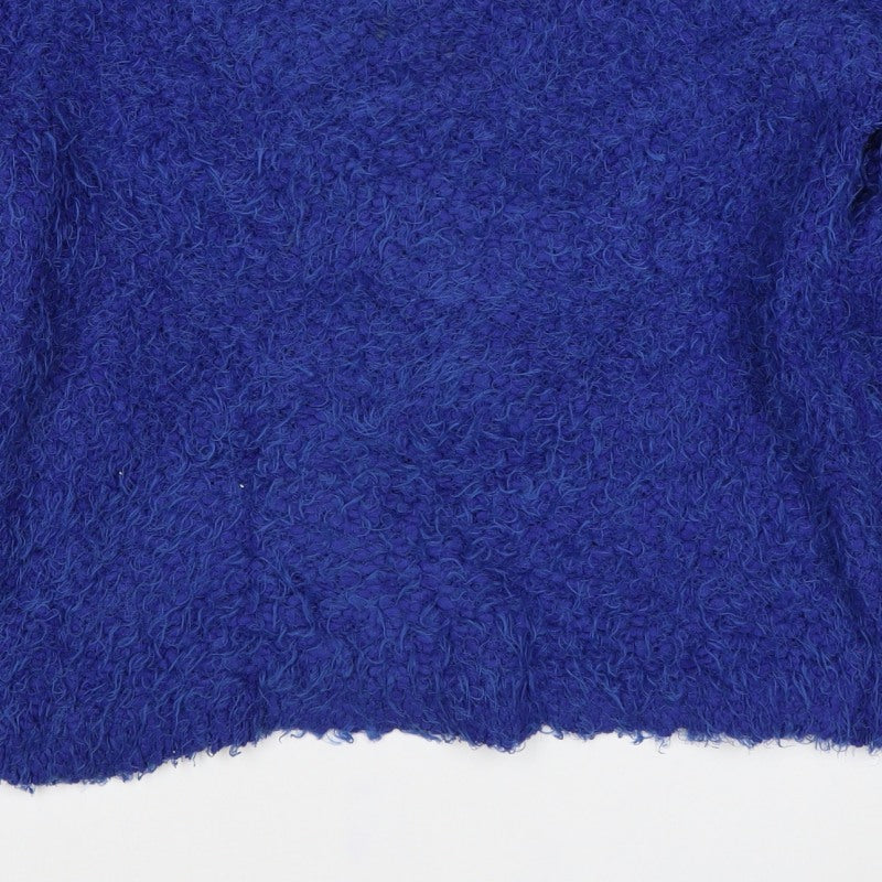 Select Women’s Blue Fuzzy Knit Pullover Jumper UK 16 Long Sleeve