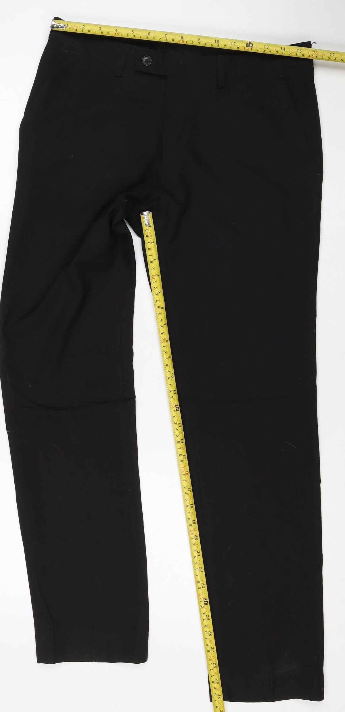 Next Women’s Black Size 32 Regular Straight Leg Tailored Trousers