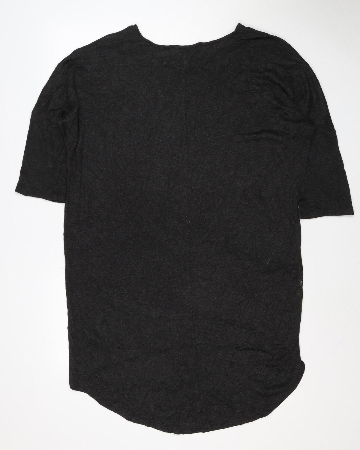 Vero Moda Women Black M Knit Shift Knee Length Long Sleeve Dress