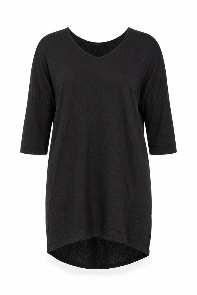 Vero Moda Women Black M Knit Shift Knee Length Long Sleeve Dress