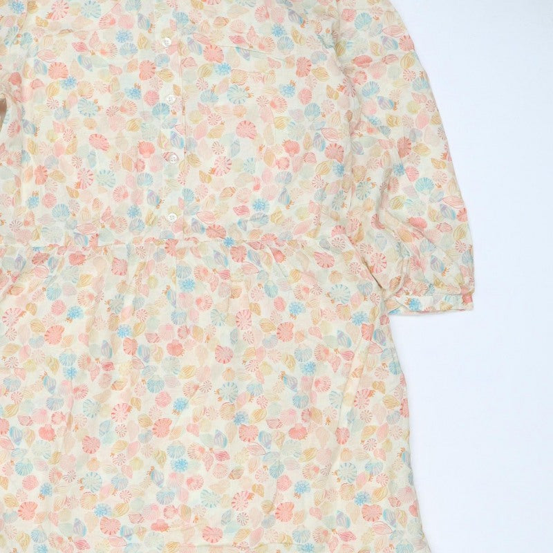 Cath Kidston Women’s Multicoloured Floral Shirt Dress UK 10 Long Sleeve