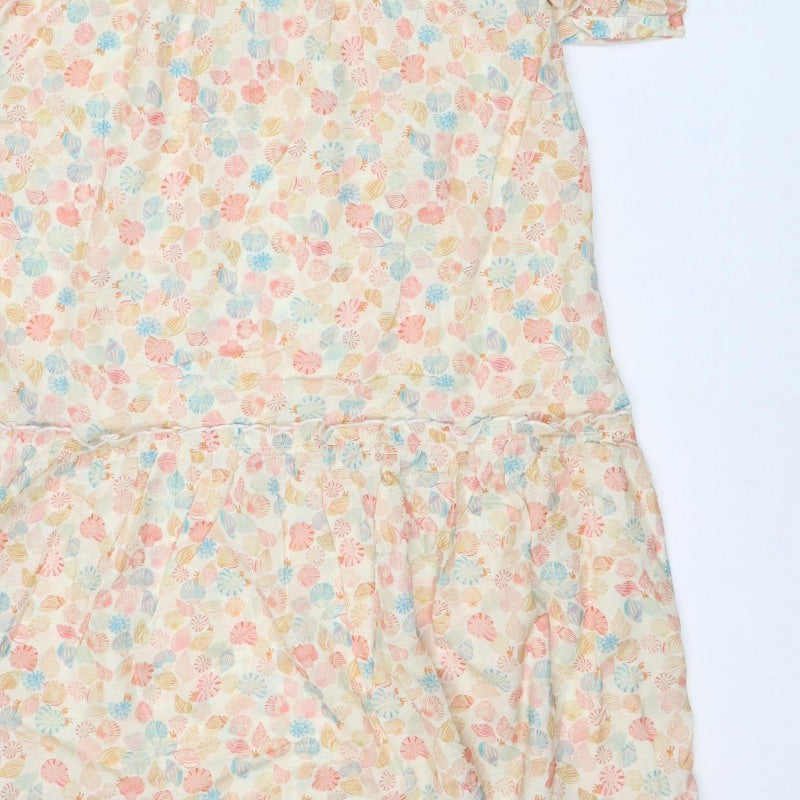 Cath Kidston Women’s Multicoloured Floral Shirt Dress UK 10 Long Sleeve