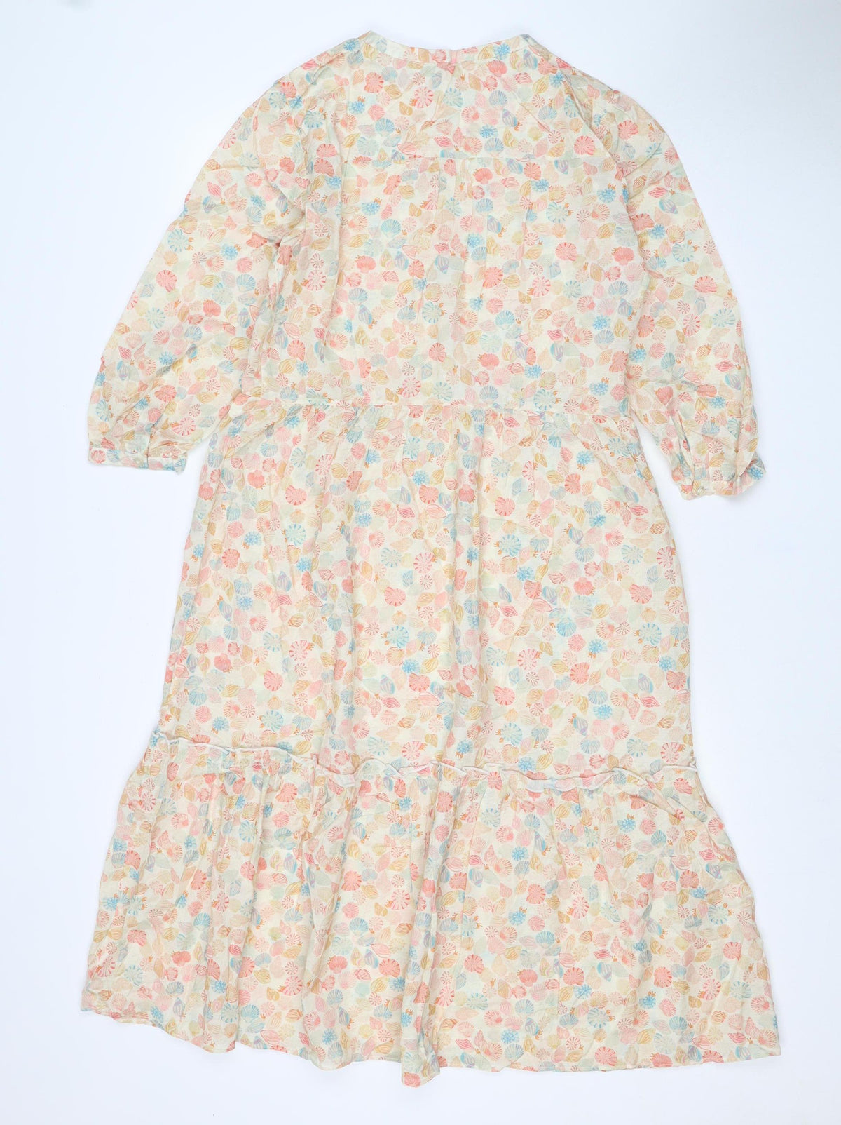 Cath Kidston Women’s Multicoloured Floral Shirt Dress UK 10 Long Sleeve