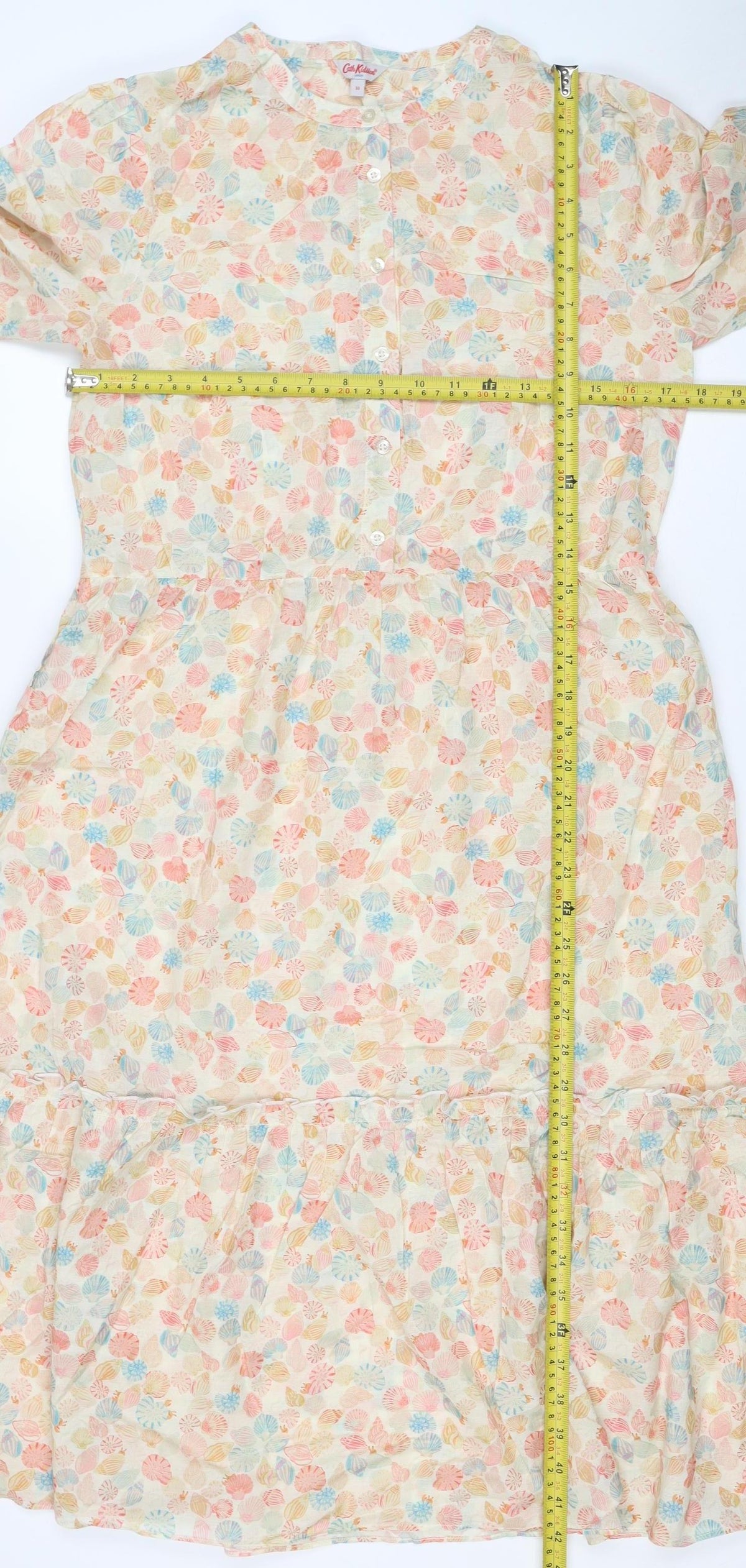 Cath Kidston Women’s Multicoloured Floral Shirt Dress UK 10 Long Sleeve