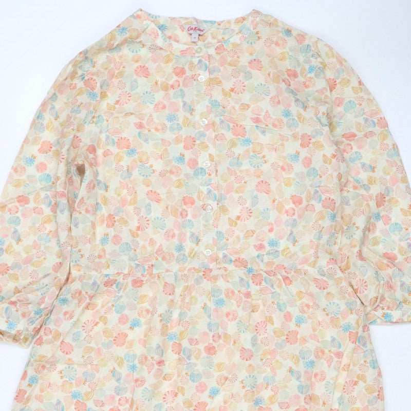 Cath Kidston Women’s Multicoloured Floral Shirt Dress UK 10 Long Sleeve