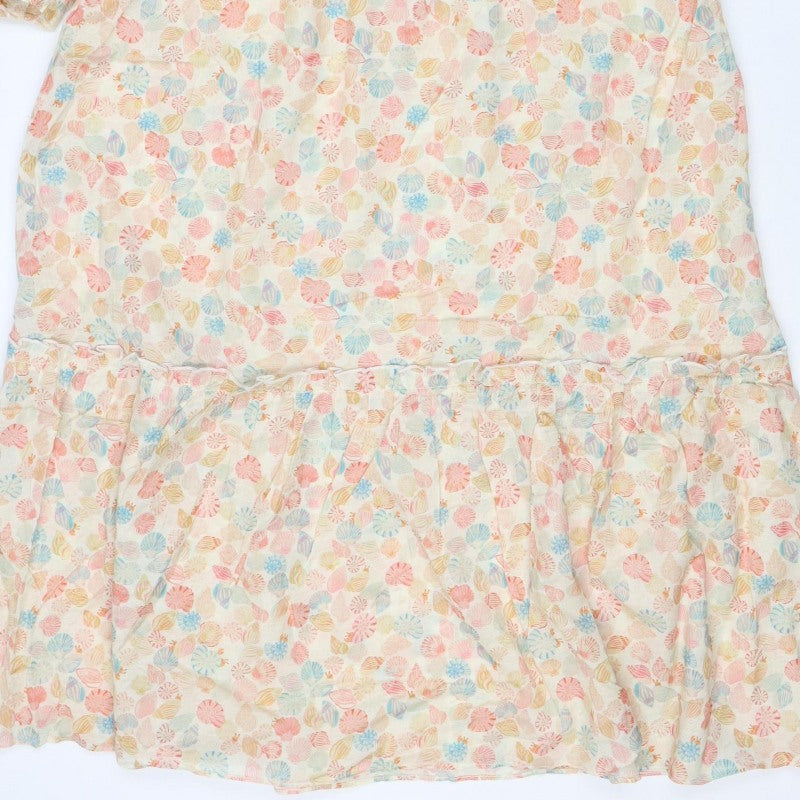 Cath Kidston Women’s Multicoloured Floral Shirt Dress UK 10 Long Sleeve