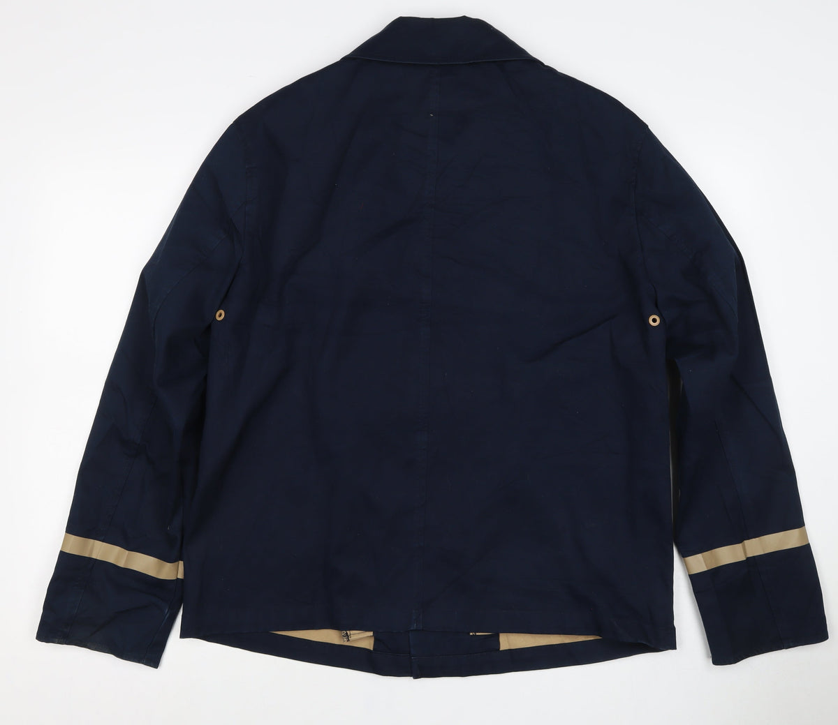 Ted Baker Women’s Blue Size 12 Collared Mid-Length Rain Coat