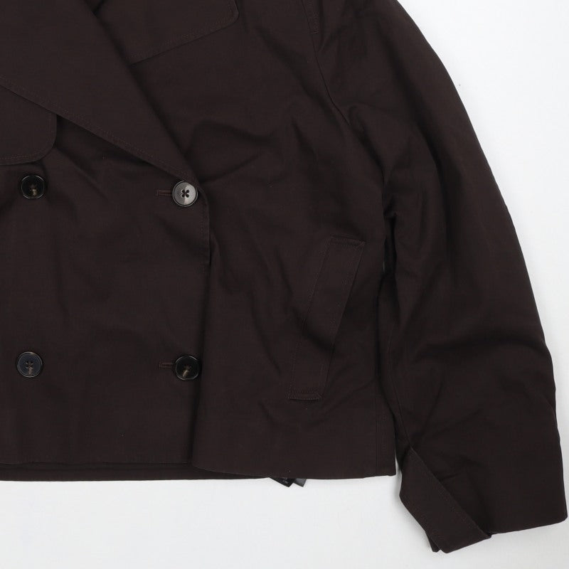 Marks and Spencer Women’s Brown UK 8 Double Breasted Trench Jacket