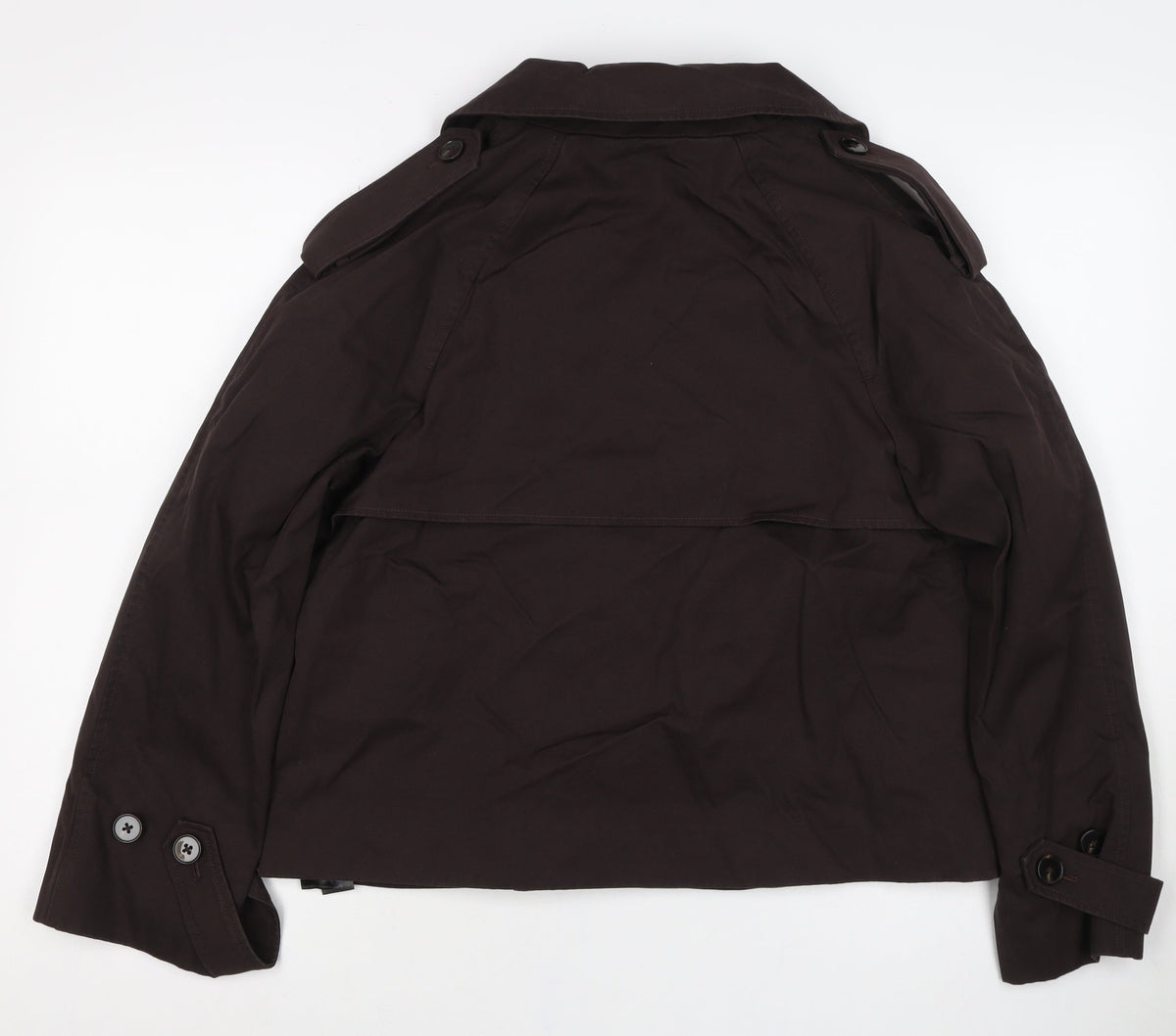 Marks and Spencer Women’s Brown UK 8 Double Breasted Trench Jacket