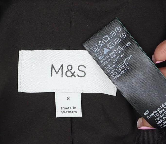 Marks and Spencer Women’s Brown UK 8 Double Breasted Trench Jacket