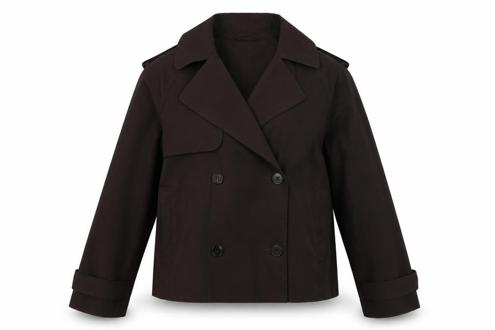 Marks and Spencer Women’s Brown UK 8 Double Breasted Trench Jacket
