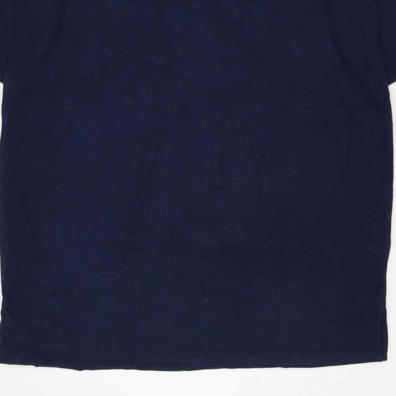 Marks & Spencer Women Navy UK 22 Knee Length Jumper Dress Long Sleeve