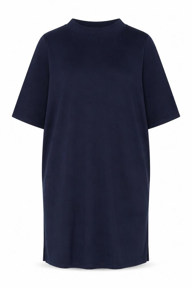Marks & Spencer Women Navy UK 22 Knee Length Jumper Dress Long Sleeve