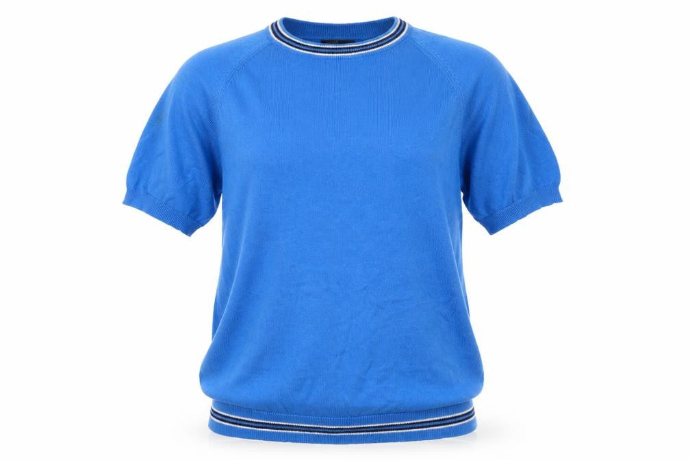 Pop England Women’s Blue S Ringer Raglan Jersey T-Shirt