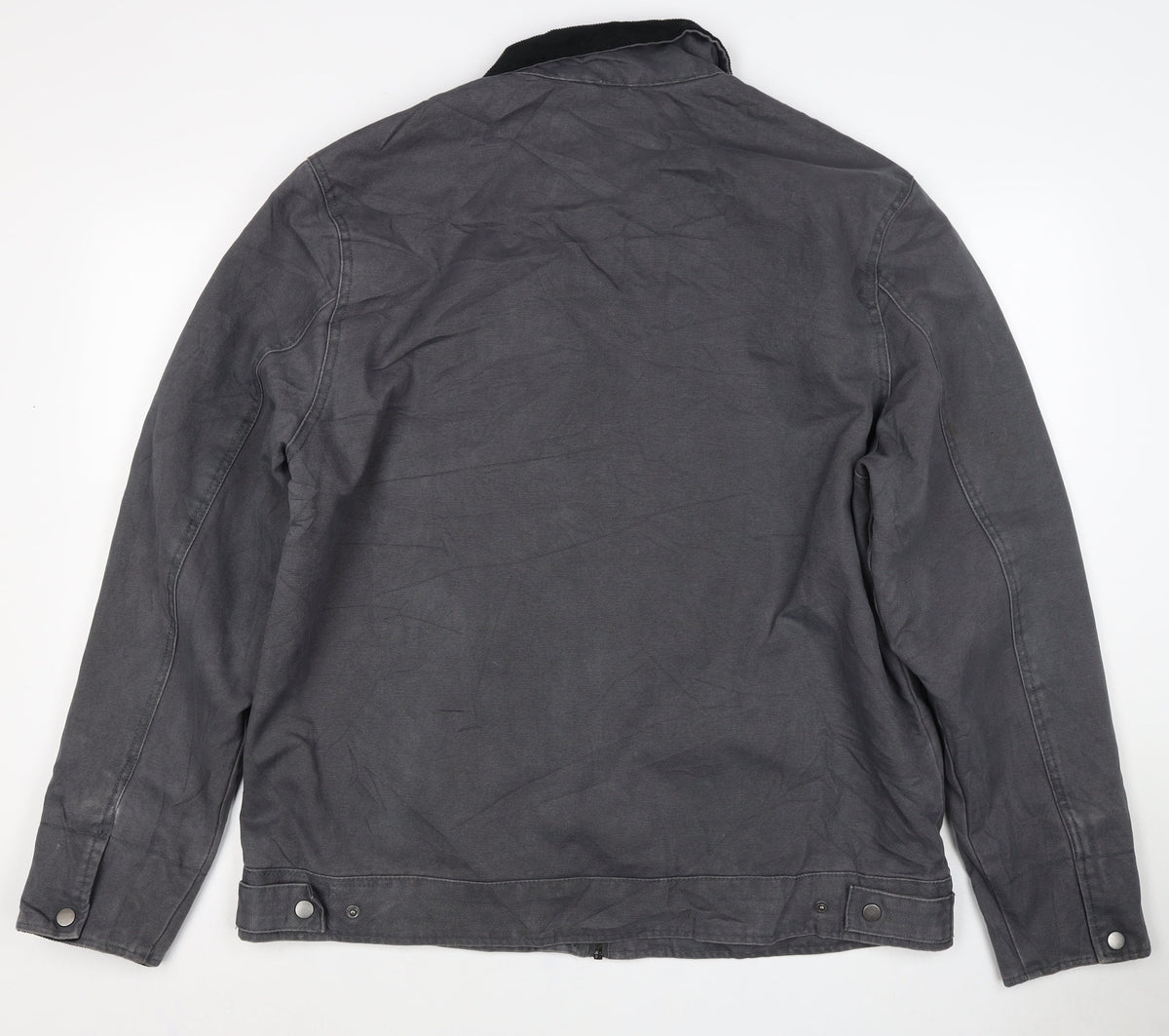 Stronghold Mens Grey XL Cotton Canvas Full Zip Workwear Jacket
