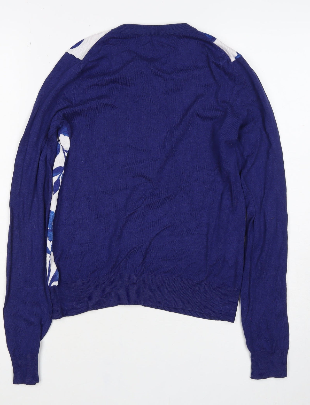 Marks and Spencer Women’s Blue Floral Knit Cardigan UK 8