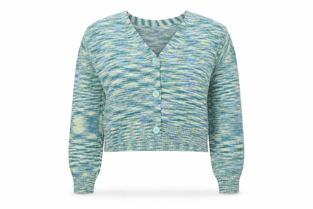 Hollister Women’s Multicoloured XS V-Neck Button Knit Cardigan