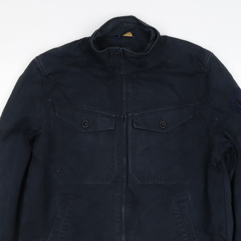 Henri Lloyd Men’s Black L Military Style Cotton Jacket