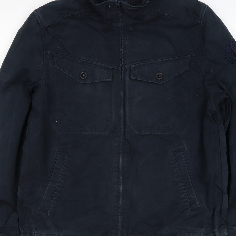 Henri Lloyd Men’s Black L Military Style Cotton Jacket