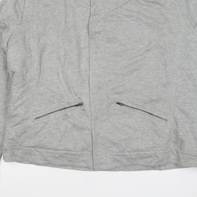 Next Women’s Grey Cotton Jersey Sherpa Lined Jacket UK 20