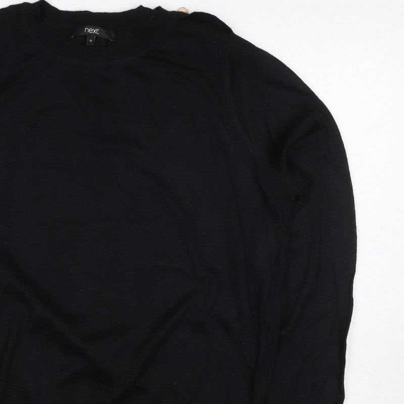 Next Women’s Black UK 12 Round Neck Long Sleeve Knit Jumper