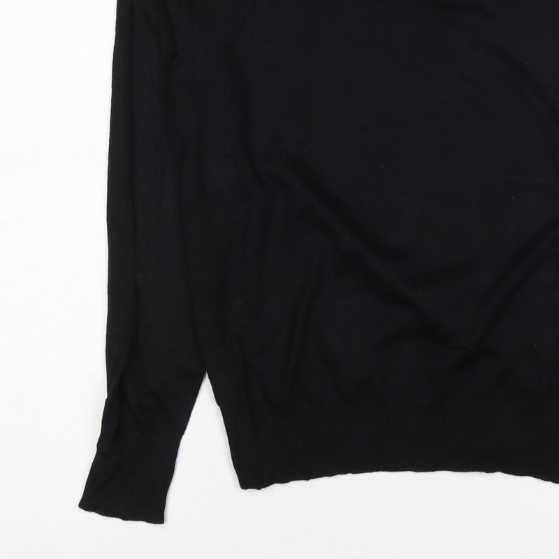 Next Women’s Black UK 12 Round Neck Long Sleeve Knit Jumper