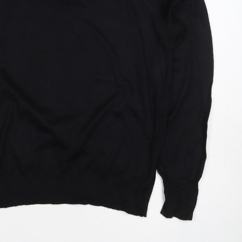 Next Women’s Black UK 12 Round Neck Long Sleeve Knit Jumper
