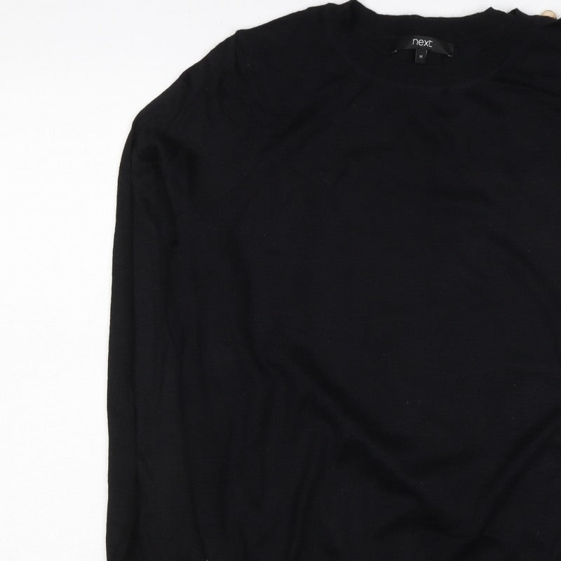 Next Women’s Black UK 12 Round Neck Long Sleeve Knit Jumper