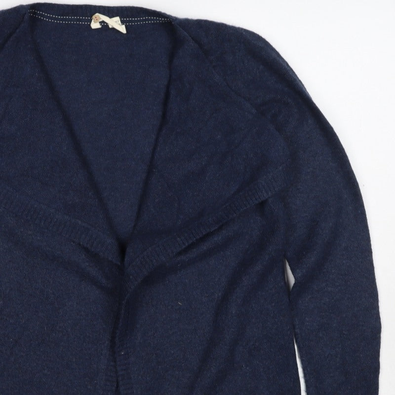 White Stuff Women’s Blue UK 10 Open Wrap Cardigan Wool Alpaca