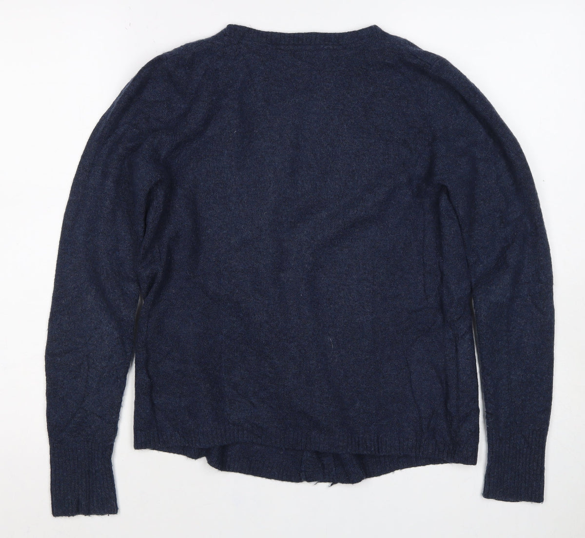 White Stuff Women’s Blue UK 10 Open Wrap Cardigan Wool Alpaca