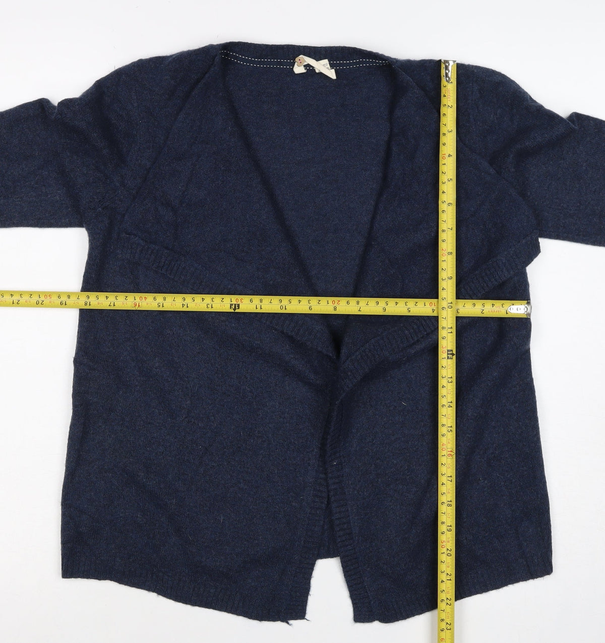 White Stuff Women’s Blue UK 10 Open Wrap Cardigan Wool Alpaca