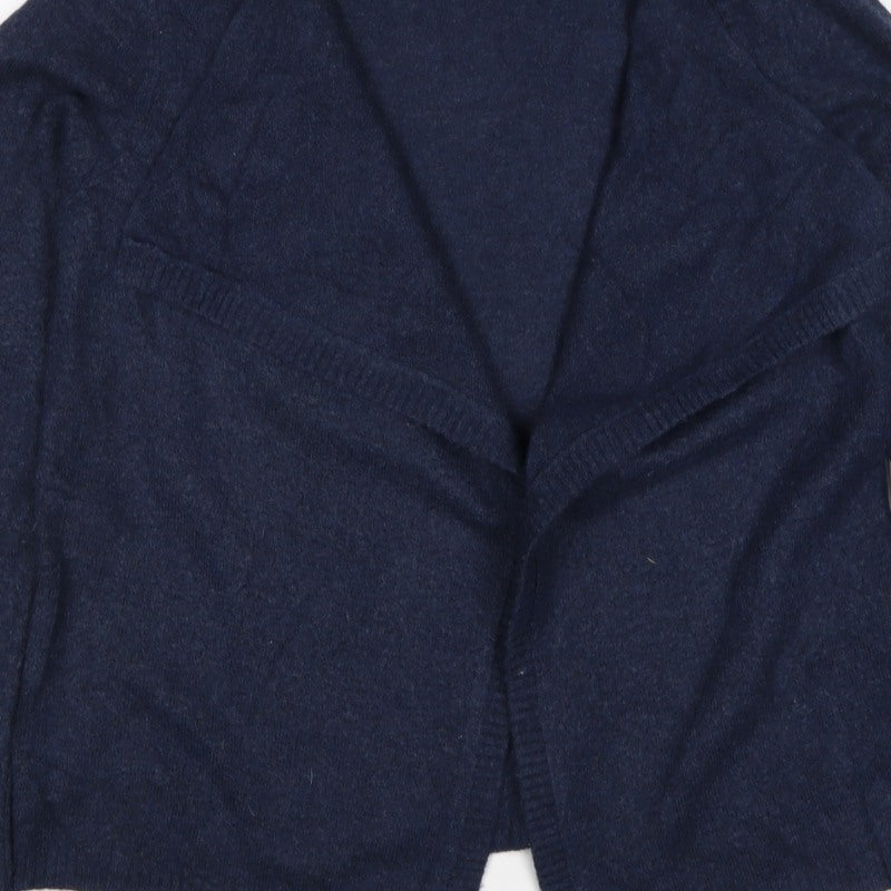 White Stuff Women’s Blue UK 10 Open Wrap Cardigan Wool Alpaca