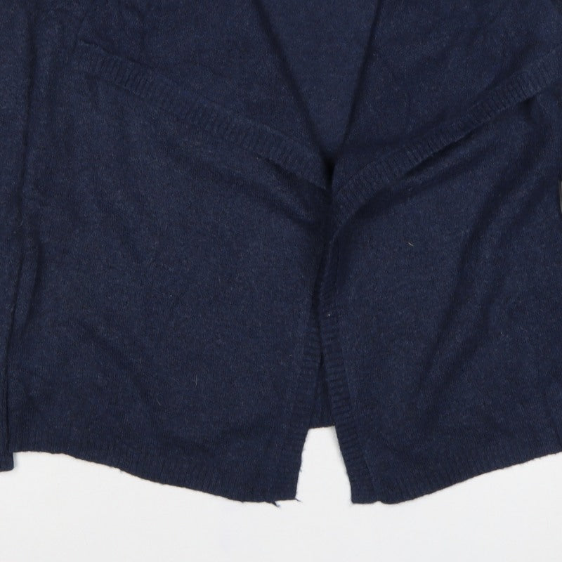 White Stuff Women’s Blue UK 10 Open Wrap Cardigan Wool Alpaca