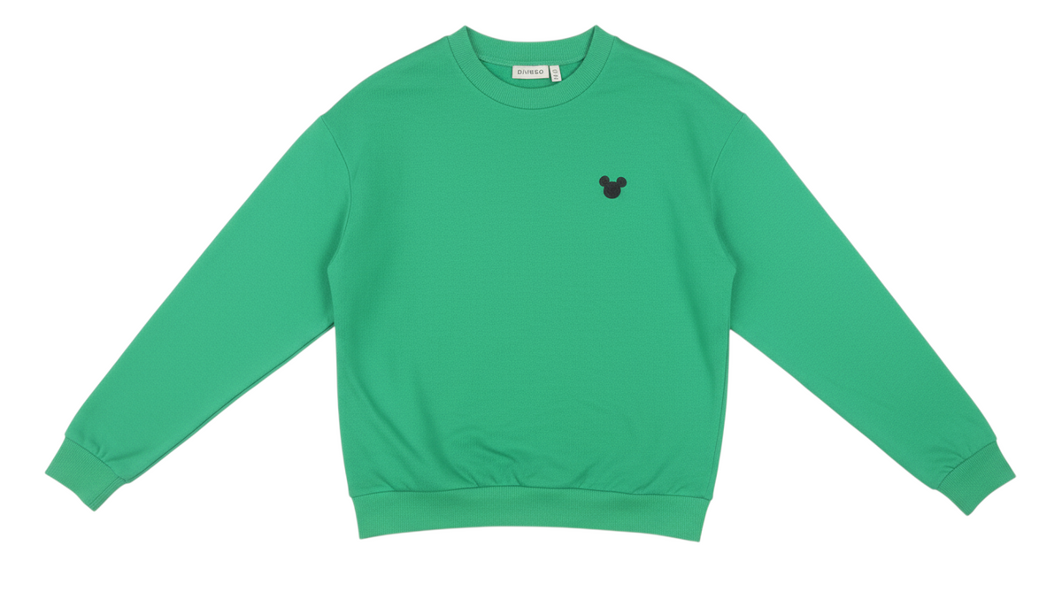 Disney Women’s Green Crew Neck Pullover Sweatshirt Size 12